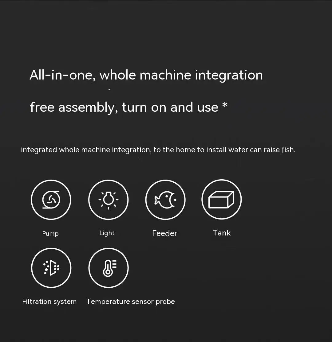 Xiaomi Mijia intelligent fish tank Aquarium Eco-Friendly Work With Mijia APP Aquarium Management Smart Lighting System Light