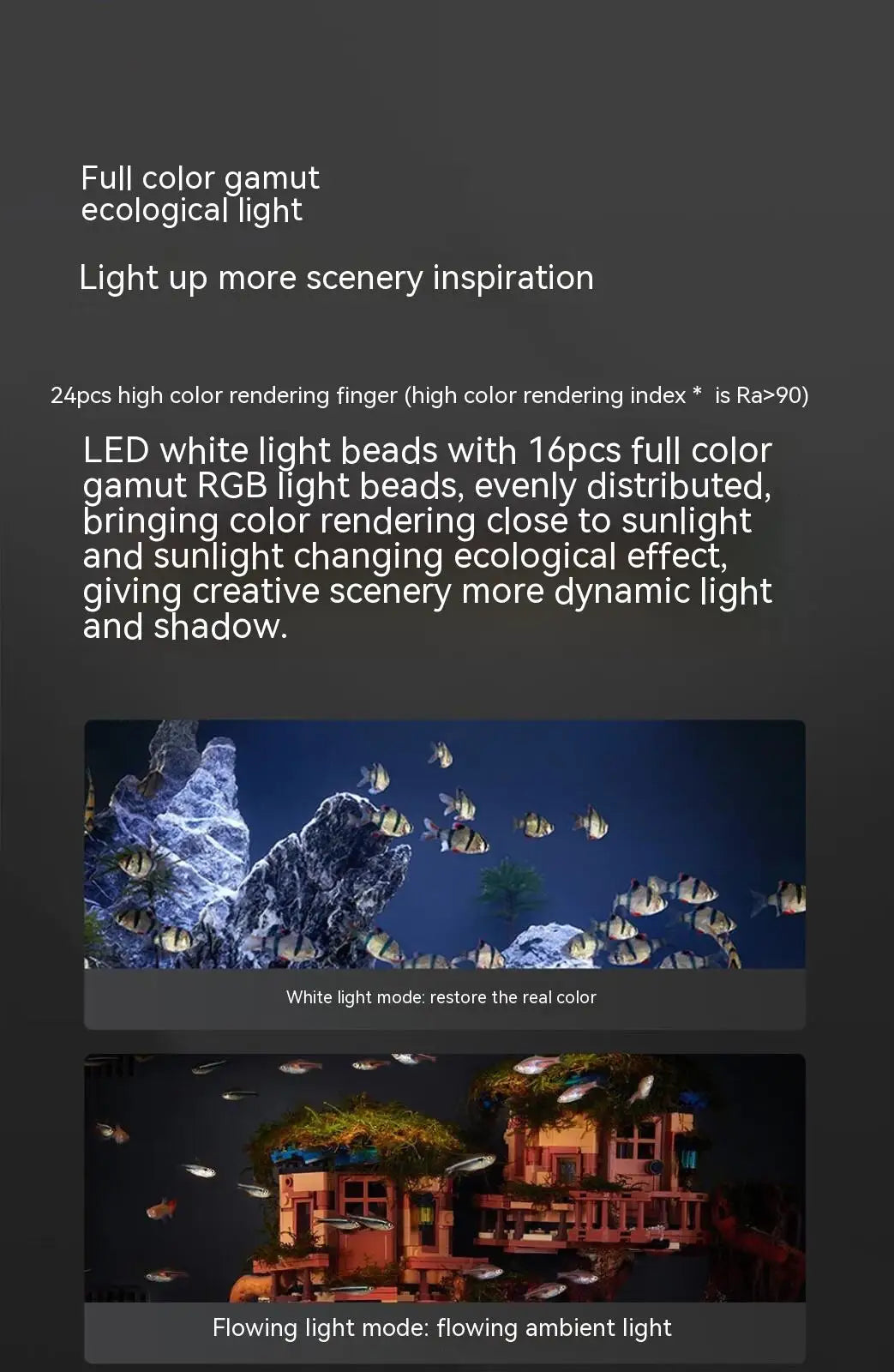 Xiaomi Mijia intelligent fish tank Aquarium Eco-Friendly Work With Mijia APP Aquarium Management Smart Lighting System Light