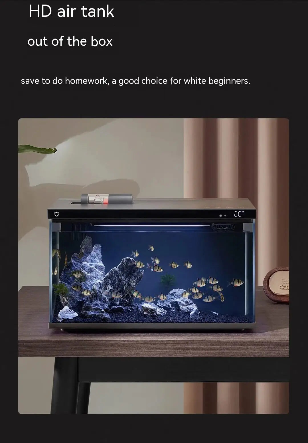Xiaomi Mijia intelligent fish tank Aquarium Eco-Friendly Work With Mijia APP Aquarium Management Smart Lighting System Light