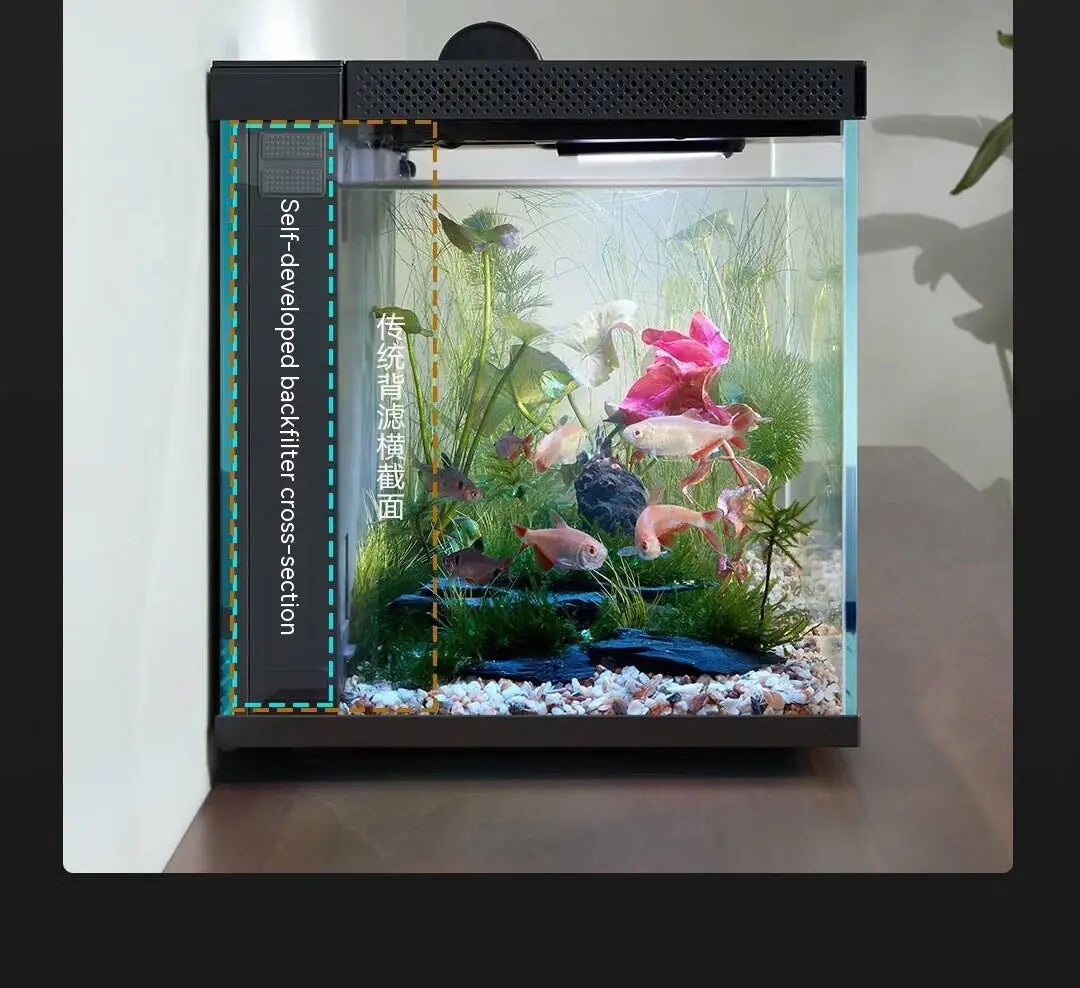 Xiaomi Mijia intelligent fish tank Aquarium Eco-Friendly Work With Mijia APP Aquarium Management Smart Lighting System Light